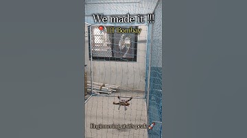 Drone made by us at IIT Bombay. first year project 🚀🔥#iitbombay #jee #motivation #youtube #video ⚡