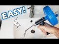 How To Unclog Bathroom Sink Drain (Drum Auger)