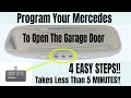 How To Program your Mercedes-Benz HomeLink Garage Door Opener