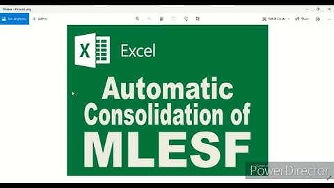 AUTOMATIC MLESF CONSOLIDATION TEMPLATE