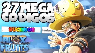 SAIU!! 22 MEGA CÓDIGOS *FUNCIONANDO* NO BLOX FRUITS (NOVO UPDATE 17.3  DEZEMBRO 2022) - Roblox 