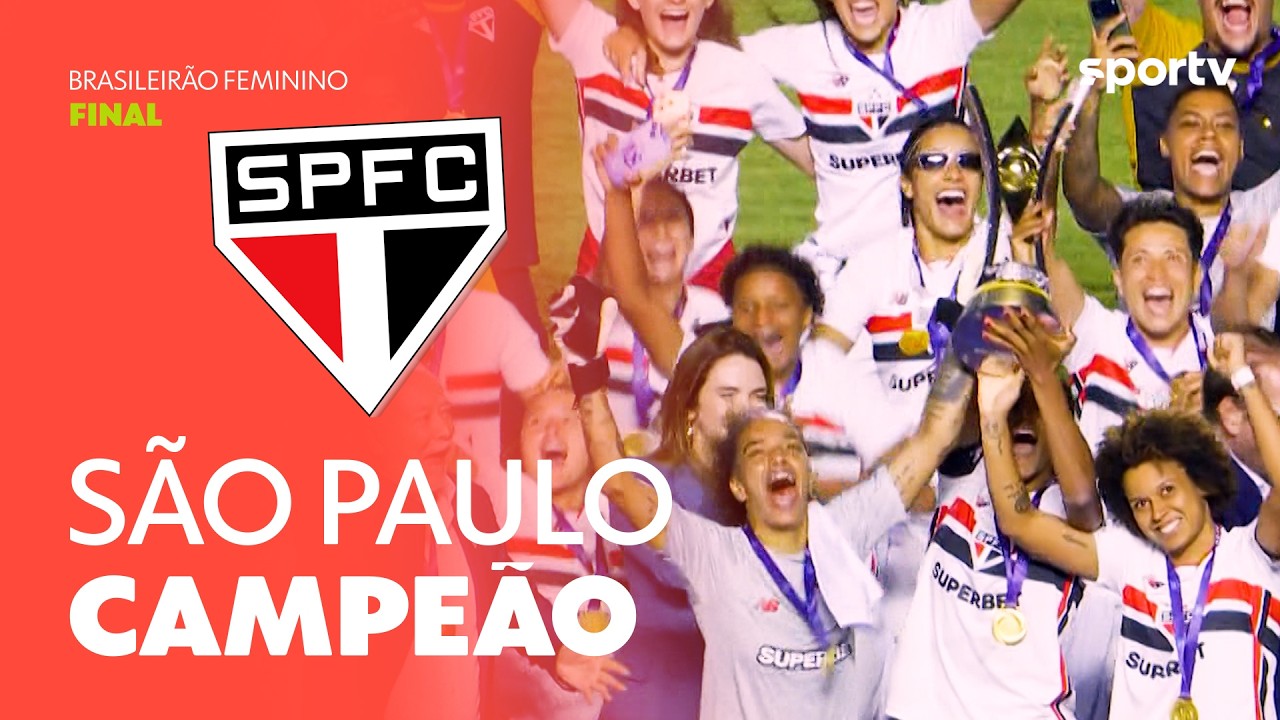 SÃO PAULO CAMPEÃO BRASILEIRO! A FESTA DO TÍTULO DO BRASILEIRÃO FEMININO! | sportv