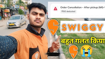 Order Cancellation - After Pickup 😭 | Swiggy Delivery boy penalty or Deduction issue