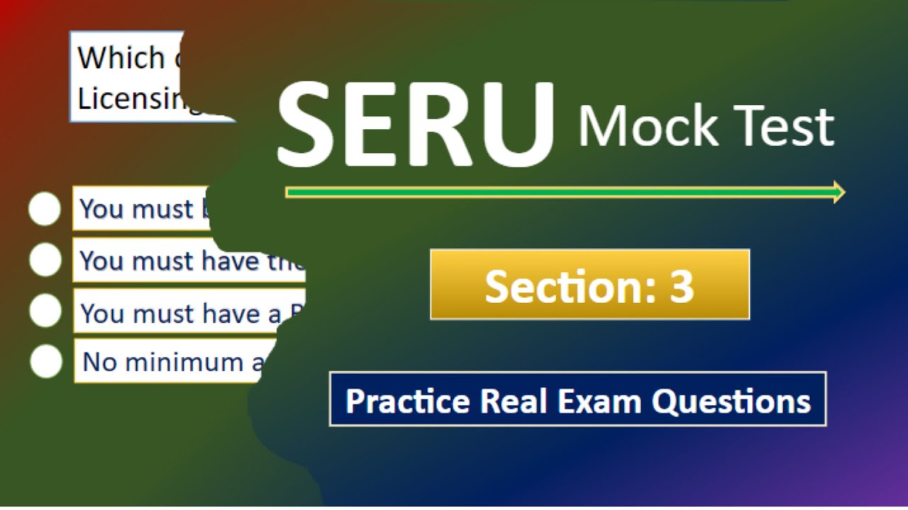 ⁣Seru Mock Assessment Section 3 | Seru Mock Test Practice