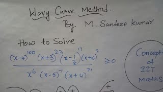 Wavy Curve Method | Quadratic inequalities | THEORY OF EQUATIONS