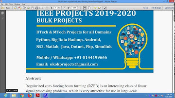 Multi user regularized zero forcing beamforming