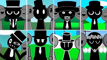 Incredibox - Sprunki but only MR.BLACK HAT in ALL Different Mods.New Mods Version 14