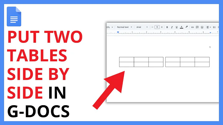 How to Put Two Tables Side by Side in Google Docs [QUICK GUIDE]