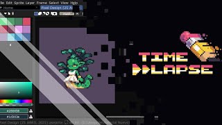 PIXEL ART TIMELAPSE (comentado) - Medusa