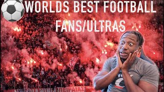 Basketball Fan American Reacts Worlds Best Football Fans/Ultras | BaffourHD