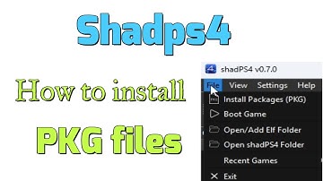 Hoe PKG-bestanden in Shadps4 op pc te installeren