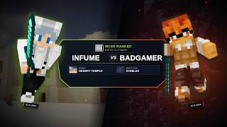Infume vs BadGamer - 2026-08-25 - MCSR Ranked #12738538