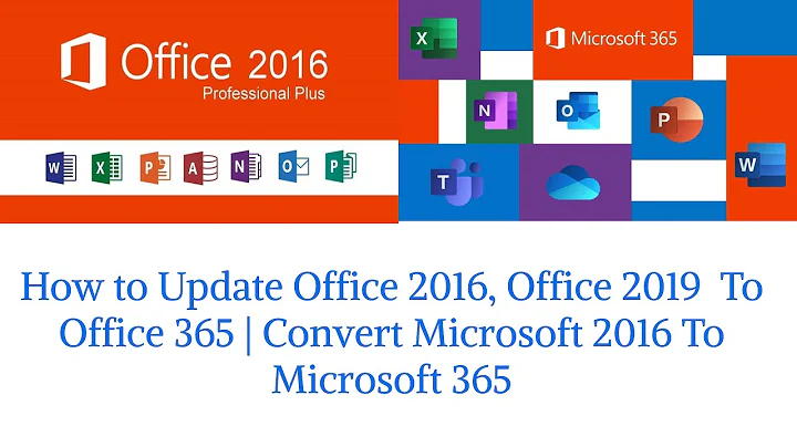 How to Update Office 2016, Office 2019  To Office 365 | Convert Microsoft 2016 To Microsoft 365