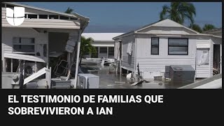Familias en Fort Myers narran cómo sobrevivieron al impacto del huracán Ian