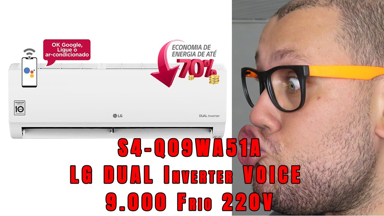 Ar Condicionado Split LG DUAL Inverter Voice 9.000, Frio, 127V