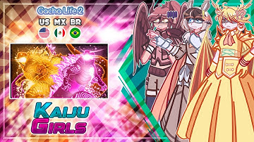 Kaiju Girls React to Supercharged Vs Thermonuclear - (🇲🇽/🇺🇸/🇧🇷) - Gacha Life 2