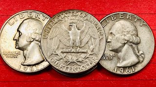 US 1961 Quarter - $9,000 Type B United States Coin