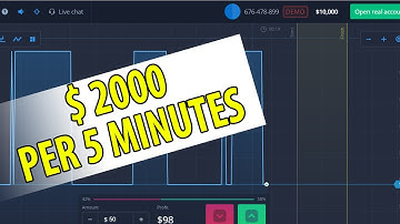 $2000 in 5 Minutes - Binary Options strategy!