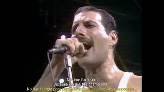 Queen - We Are The Champions LIVE (Subtitulado Ingles/Español)