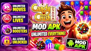 Candy Crush Saga Hack APK 😱 Unlimited Boosters & Lives (Working 2026) screenshot 3