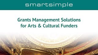 Grants Management Solutions for Arts and Cultural Funders
