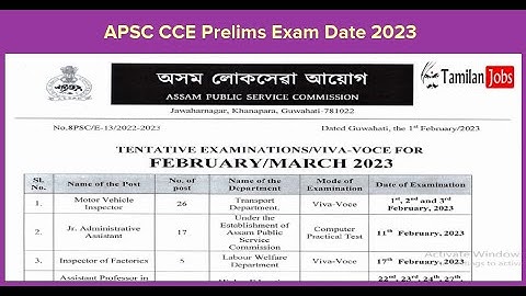 APSC CCE Admit Card 2023 to release today on apsc.nic.in, how to download