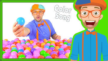 Color Songs For Kindergarten | Fun Blippi Song