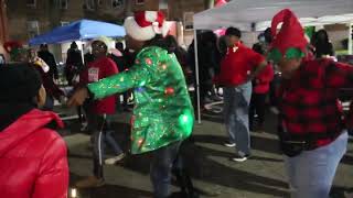 David Sincere - Coming Down The Chimney | Jingle Bells | Rudolph | NYCHA Toy Drive 40Projects Queens