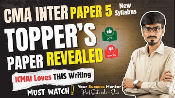 CMA Inter Answer Sheet  | Laws & Ethics | Group 1 | New Syllabus | Paper 5 | ICMAI | in English |