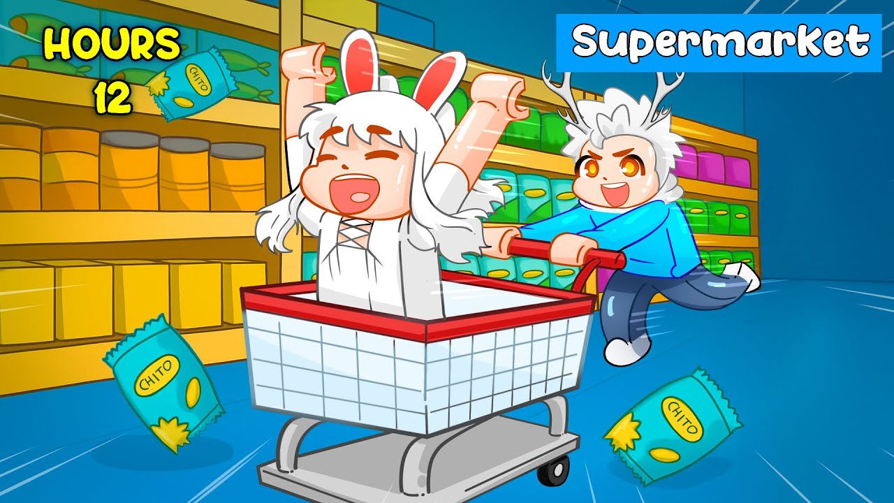 LENLEN & @AKUDAP CHALLENGE 24 JAM BERADA DI DALAM SUPERMARKET! ADA RAHASIA MENGERIKAN SAAT MALAM!