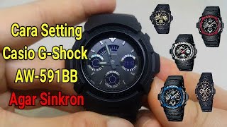 CARA SETTING TERPISAH ANALOG DIGITAL AGAR SINKRON | CASIO G-SHOCK AW-591BB-1A / AW-590 / AW-591