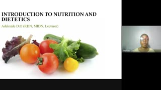 INTRODUCTION TO HUMAN NUTRITION AND DIETETICS || DEFINITION OF TERMINOLOGIES 