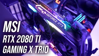 Untado Adular puntada MSI GeForce RTX 2080 Ti Gaming X Trio Review - YouTube