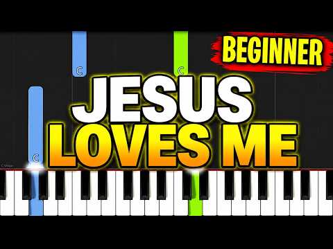 Jesus Loves Me | Easy Piano Tutorial for Beginners