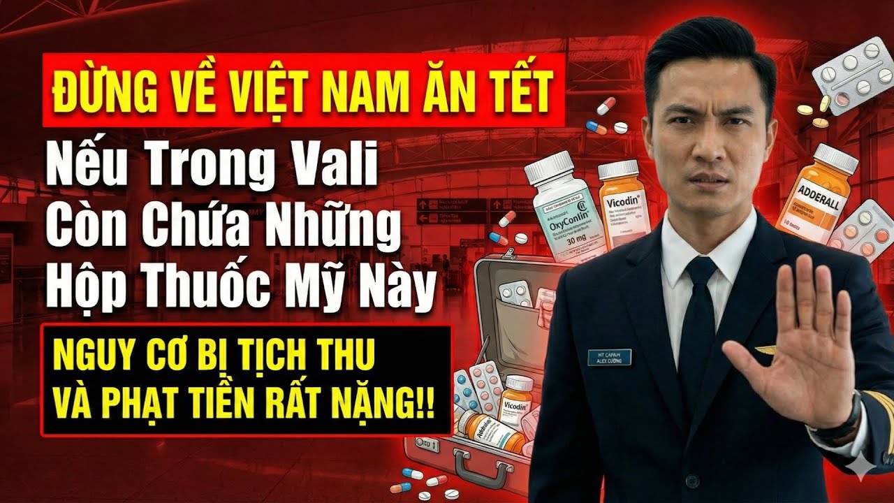 Đừng Về VN Nếu Chưa Biết: Loại Thuốc Mỹ Bị Cấm & 3 Vị Trí Ngồi Máy Bay Dễ Gây Đột Quỵ Nhất!!