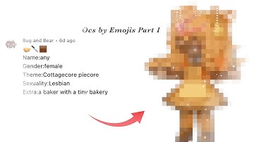 ପ(๑•ᴗ•๑)ଓ ♡ Ocs by Emojis part 1 ♡‧₊˚