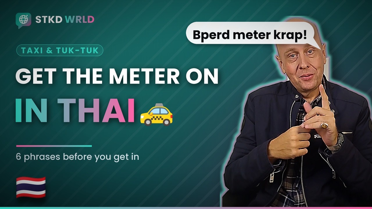 Your taxi toolkit: Thai for taxis