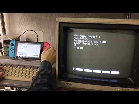 プチコン4からPC-6001mkIIにファイルを送る実験(KEY : 4KK4QS3Q4)