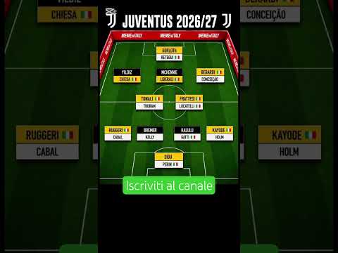Video CALCIOMERCATO JUVENTUS 2026 2027