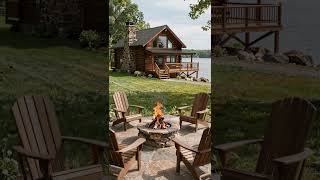 Peaceful Lakeside Summer Retreat ☀️ Glowing Fire Pit & Dreamy Outdoor Living