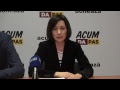 Conferința de presă susținută de Maia Sandu, Co-președinte al blocului ACUM și Președinte PAS, și Se