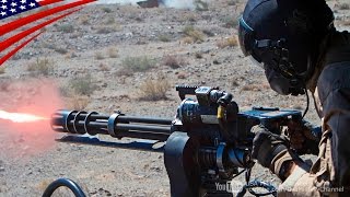 Door Gunner GAU-17 Minigun & GAU-21 .50 Cal Machine Gun Live Fire - ドアガンナーのGAU-17ミニガン&GAU-21重機関銃実弾射撃