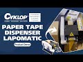 Paper tape dispenser lapomaticproduct democyklop