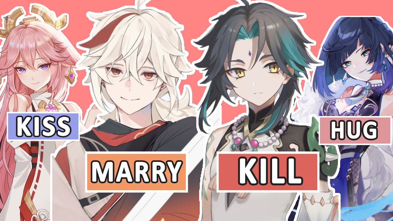 Kiss Marry Kill Anime Edition Guys Only