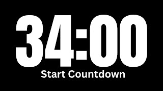 Famous 34 Minute Timer │ Countdown Timer 34 Minutes │ Silent Timer Profile