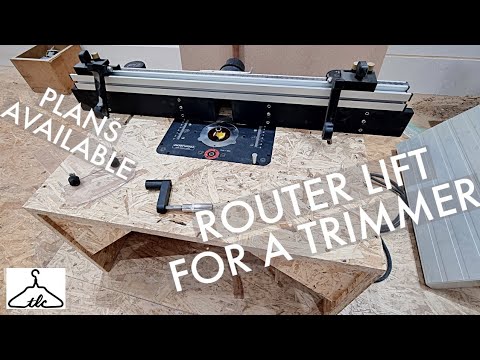 Amazingly SIMPLE ROUTER TABLE For 65mm TRIMMER  / Plans Available / Enjoywood Router Lift / Vid#153