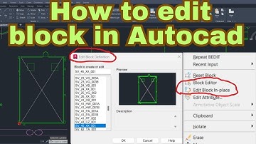 AutoCAD Block Editing Tutorial for Beginners | autocad block edit in place