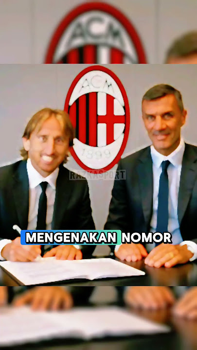 Luca Modric Resmi Tekan kontrak Bersama AC Milan #football #beritabola #lukamodric #acmilan