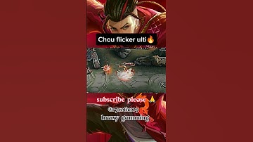 Chou ulti flicker combo | #mlbbshorts #chou #freestyle #mobilelegends #mlbb 🔥🗿