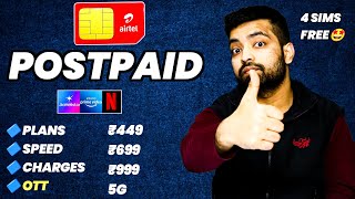 Airtel Postpaid Reality 🔥 New Plans, Speed Test, Benefits, OTT, 5G, Network, Charges And More